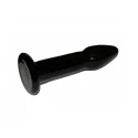 5" Glass Romance Anal Plug Black