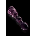 GLAZE GLASS ROSEBUD BEADED DILDO