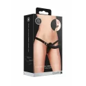 Dual silicone ribbed strap-on adjustable