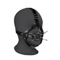 Head harness with spider gag and nose hooks