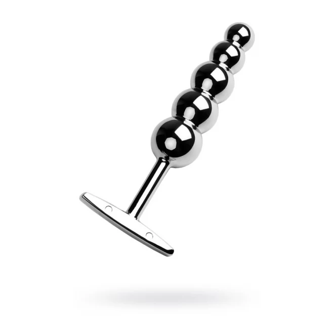 Gold anal plug TOYFA Metal, length 10,5 cm, diameter 2-3 cm, weight 166 gr