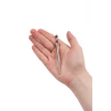Silver urethral plug TOYFA Metal, length 8,5 cm, diameter 0,3-0,8 cm, weight 30 gr
