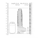 Realistyczne dildo RealRock Crystal Clear