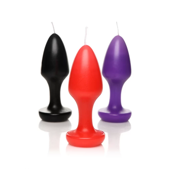 Kink inferno - drip candles - black/purple/red