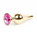 Plug-Jawellery Gold BUTT PLUG- Purple
