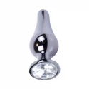 Plug-Jawellery Dark Silver BUTT PLUG- Black