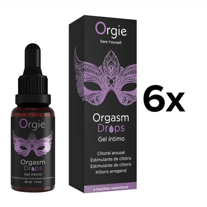 Orgie orgasm drops clitoral arousal - 6er paket