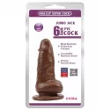 JUMBO JACK 6" Dildo-Brown