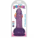 Dildo With Balls 15 CM - Berry Ice
