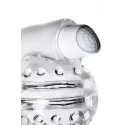 Lingam Shakti, Vibrating Masturbator, TPE, Transparent, 9 cm